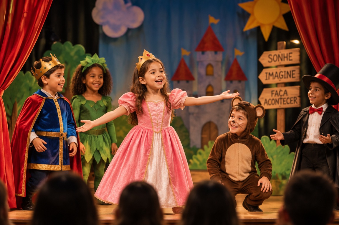Curso de Teatro em Pirituba - Colégio FDR (Filhinhos do Rei)